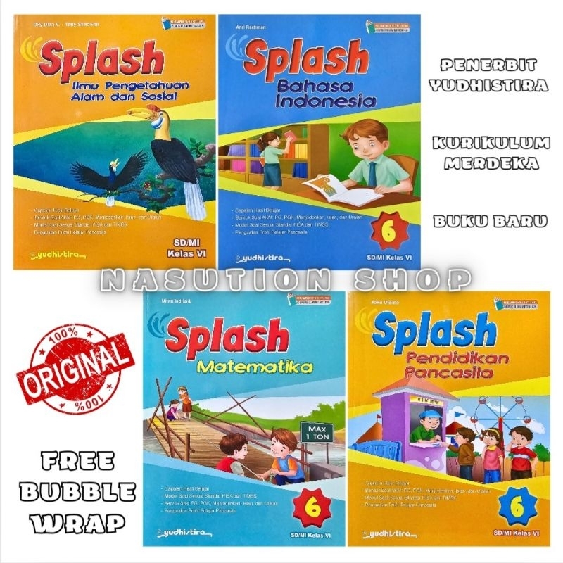 Jual Buku Splash Kelas 6 Sd Mi Penerbit Yudhistira Kurikulum Merdeka