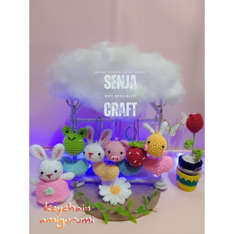 Jual gantungan kunci rajutan keychain amigurumi rajutan handmade ...