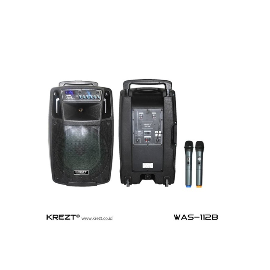 Jual SPEAKER KREZT WAS-112B - PORTABLE SOUND SYSTEM (12 inch) | Shopee ...