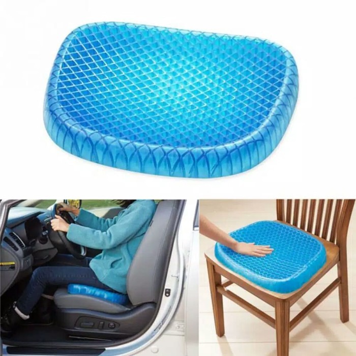 Jual Bantal Alas Duduk Silikon Gel Empuk Mobil Kursi Egg Sitter Sofa