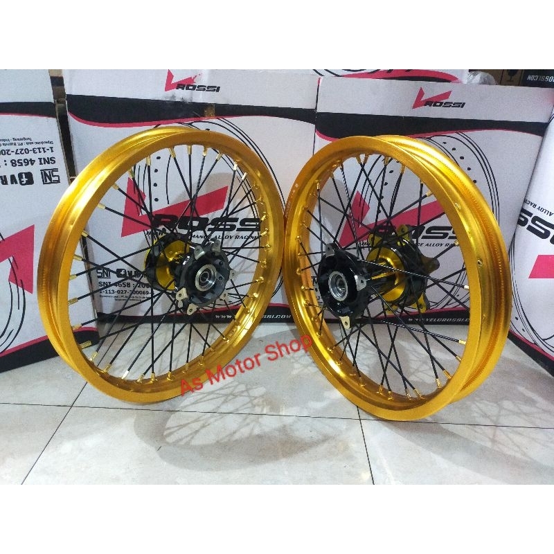 Jual VELG SET SUPER MOTO RING 17 HONDA CRF150 TROMOL SET PNP TWO-TONE ...