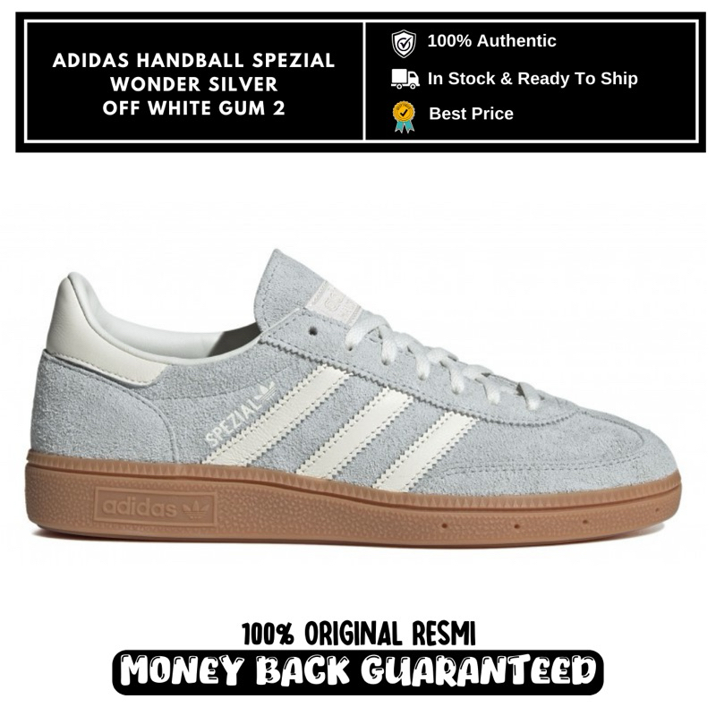 Jual Adidas Handball Spezial Wonder Silver Off White Gum 2 (IF6491 ...