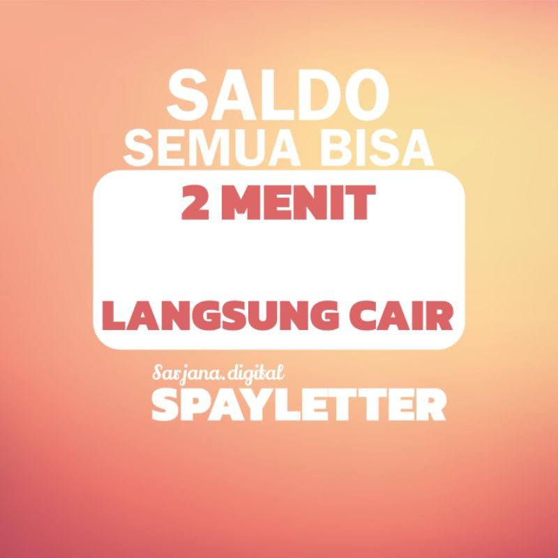 Jual Stiker Bisa Saldo Apa Saja Atau Kredivo Atau Spaylater Shopee