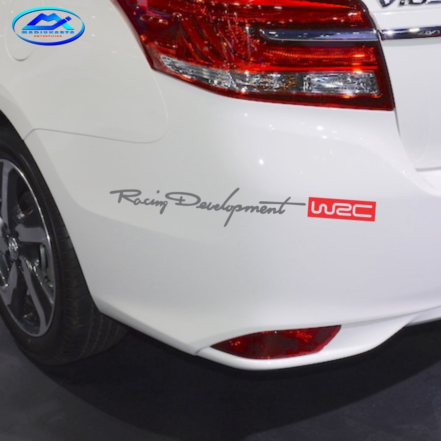 Jual STICKER RACING DEVELOPMENT WRC BUMPER MOBIL STIKER CUTTING ...