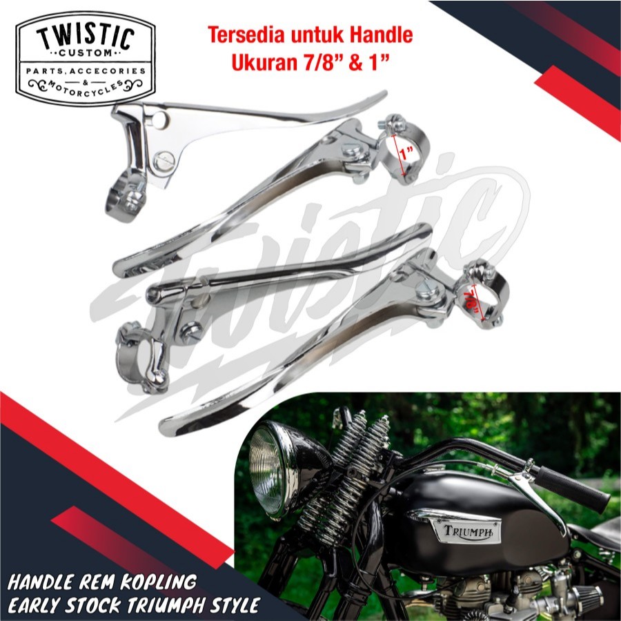 Jual Handle Rem Kopling Lever Early Stock Blade Style Motor British ...