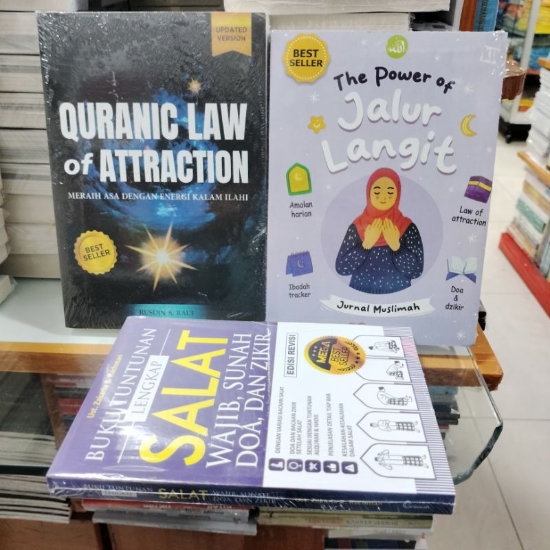 Jual Paket 3 Buku Quranic Law Of Attraction, The Power Of Jalur Langit ...