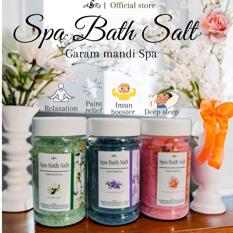 Jual 100gr | SPA BATH SALT by Asri | GARAM SPA | GARAM MANDI SPA | BATH ...
