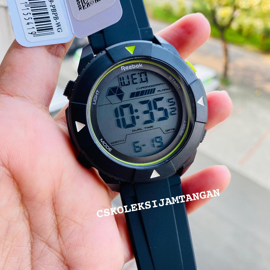 Jual JAM TANGAN PRIA REEBOK RV-BLZ-G9-PBPB-WG DIGITAL BLACK RUBBER ...