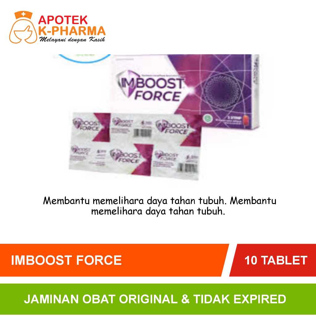 Jual Imboost Force Strip Isi 10 Tablet Obat Original | Shopee Indonesia