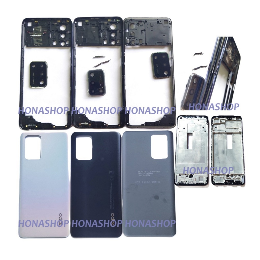 Jual TULANG FRAME BAZEL + BACKDOOR BACK CASING HOUSING OPPO A95 4G ...