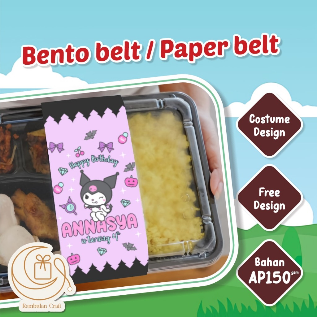 Jual PAPER BELT/ BENTO BELT CUSTOM/ SOUVENIR LUCU/ SOUVENIR CUSTOM ...