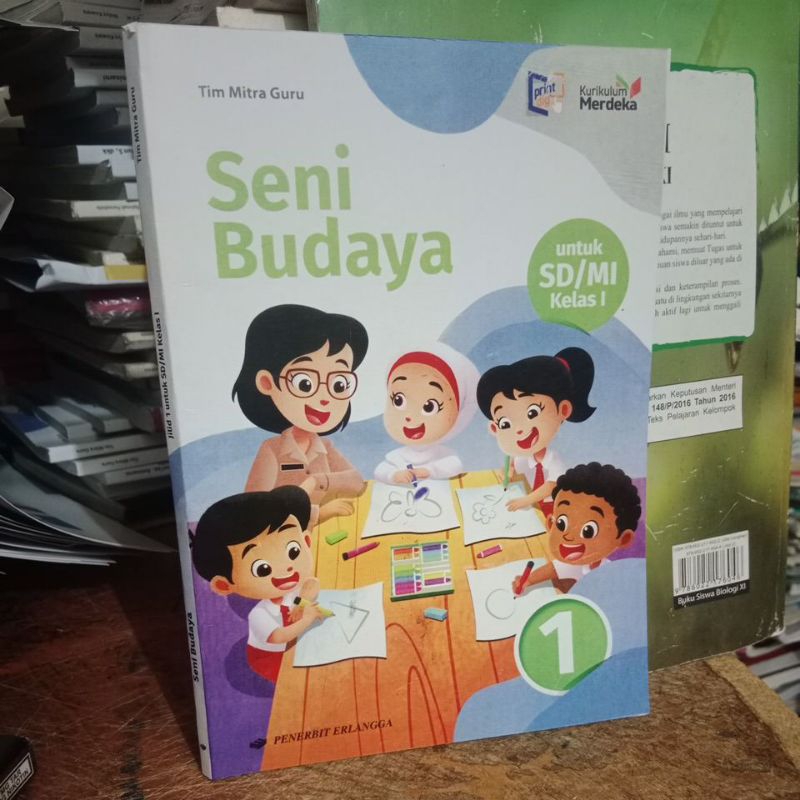 Jual buku seni budaya SD kelas 1 penerbit erlangga | Shopee Indonesia