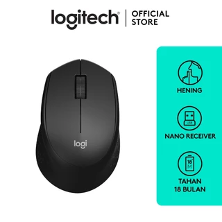 Logitech M331 Mouse Wireless Silent Click - Black