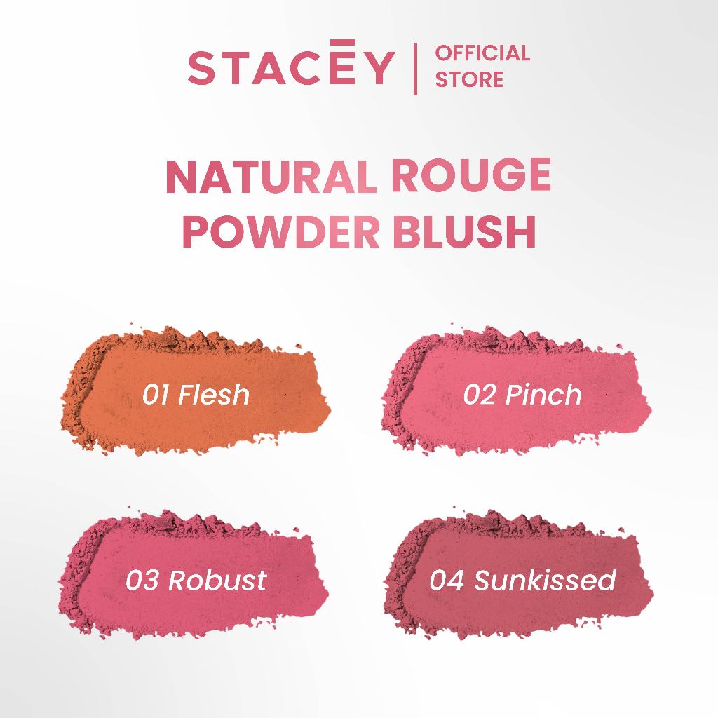 Jual Stacey Natural Rouge Makeup Blush Powder - Infused Blush on Creamy ...