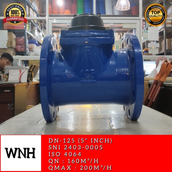 Jual Water Meter 5 Inch WNH Meteran Air Flow Meter 5 inch meteran air ...