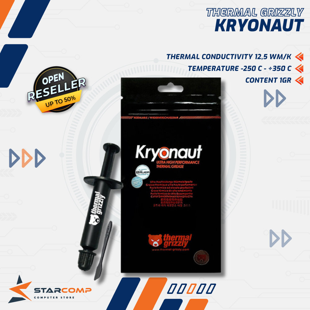 Jual Thermal Grizzly Kryonaut 12 Wm/K Thermal Paste - KRYONAUT ...