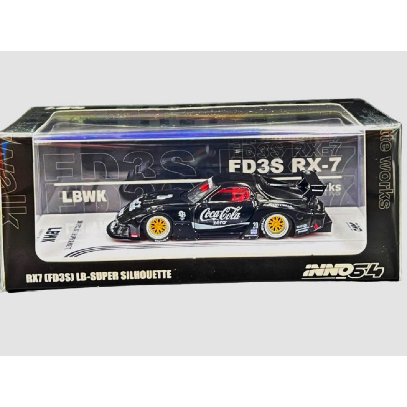 Jual Inno 64 Mazda RX-7 (FD3S) LBWK Super Silhouette Black Coca Cola ...