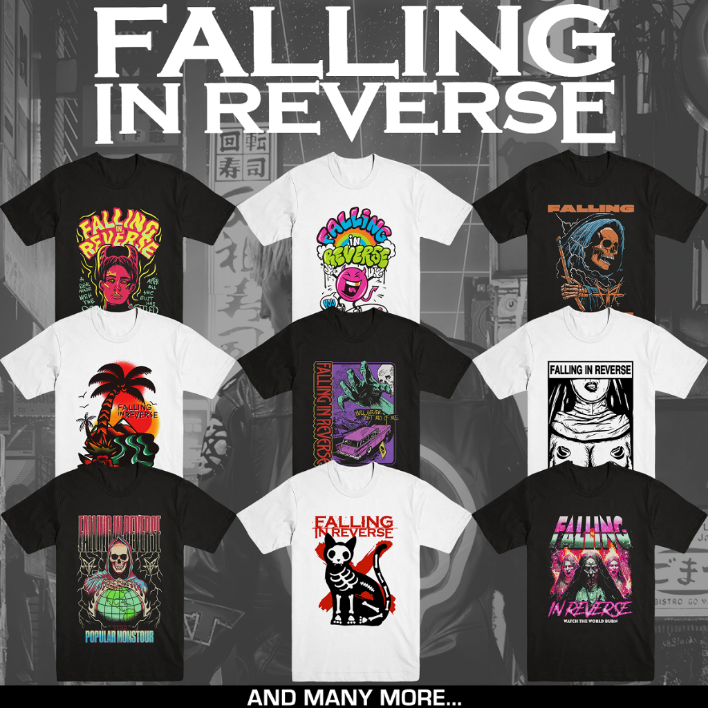 Jual FALLING IN REVERSE TSHIRT BAND METALCORE MERCHANDISE Shopee Indonesia