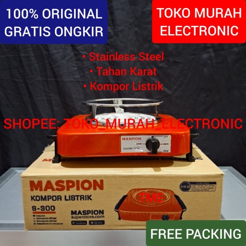 Jual TME - Kompor Listrik Electric Stove Maspion S-300 Original ...