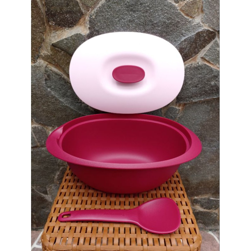 Jual RAYA RICE SERVER 3L + SPOON - TUPPERWARE - TEMPAT NASI | Shopee ...