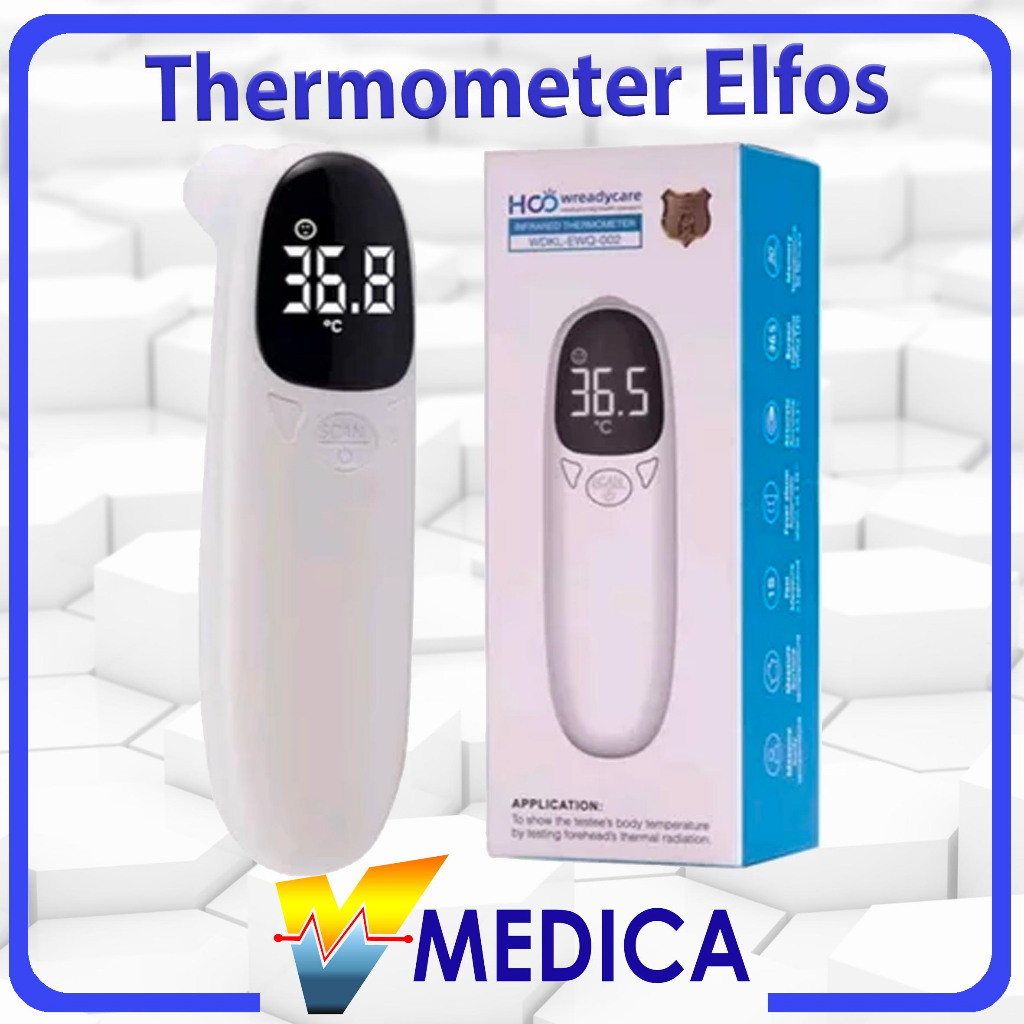 Jual ELFOS Dan ITRUST Thermometer Suhu Tubuh Digital Infrared Non ...