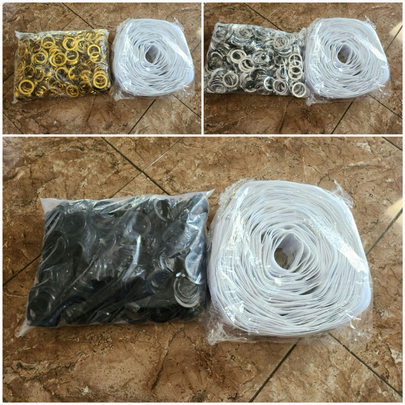 Smokring Gorden Pita Dan Ring Harga Full Sett 1 Roll Isi 300 Lubang