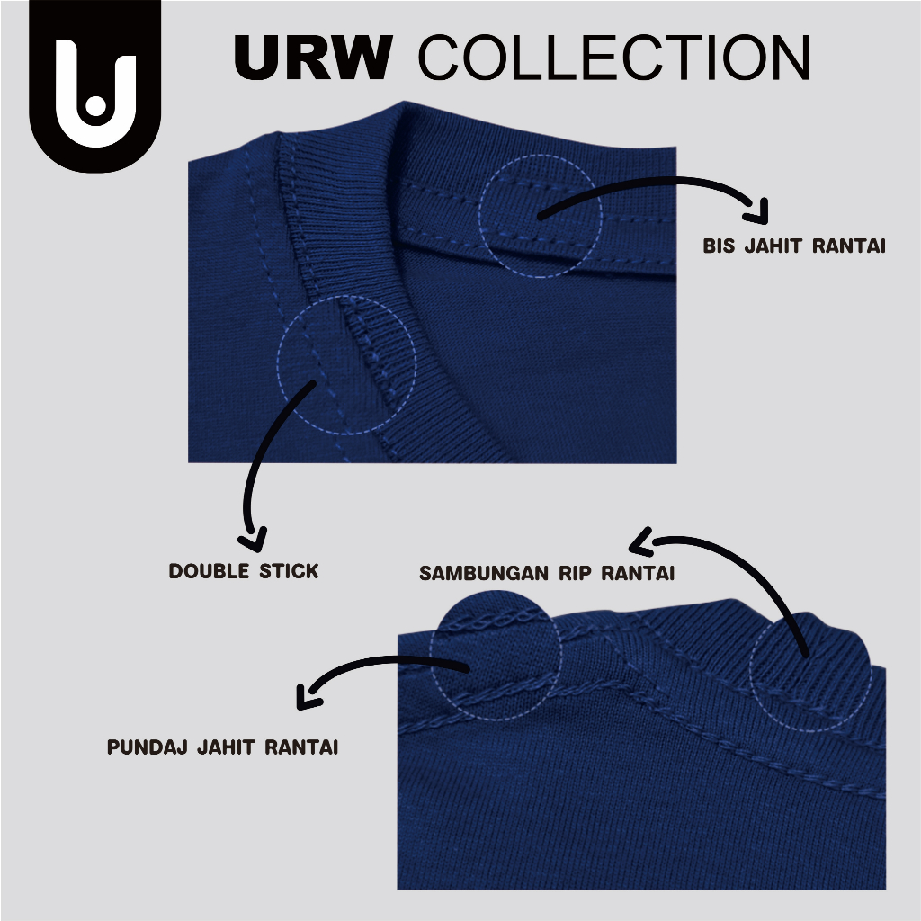 Jual URW Kaos Keep | Basic | Hitam | Unisex | Shopee Indonesia