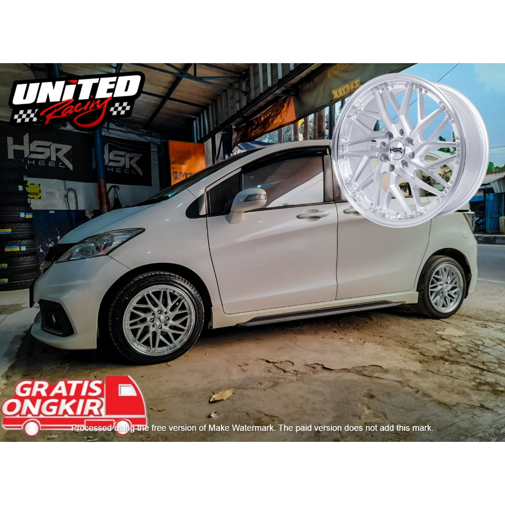 Jual VELG RACING MOBIL FREED RAIZE RING 16 VELK HSR SEPULU SILVER ...