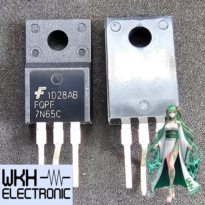 5 pz FQPF7N65C FQPF7N65 ORIGINALE FAIRCHILD 650 V MOSFET canale