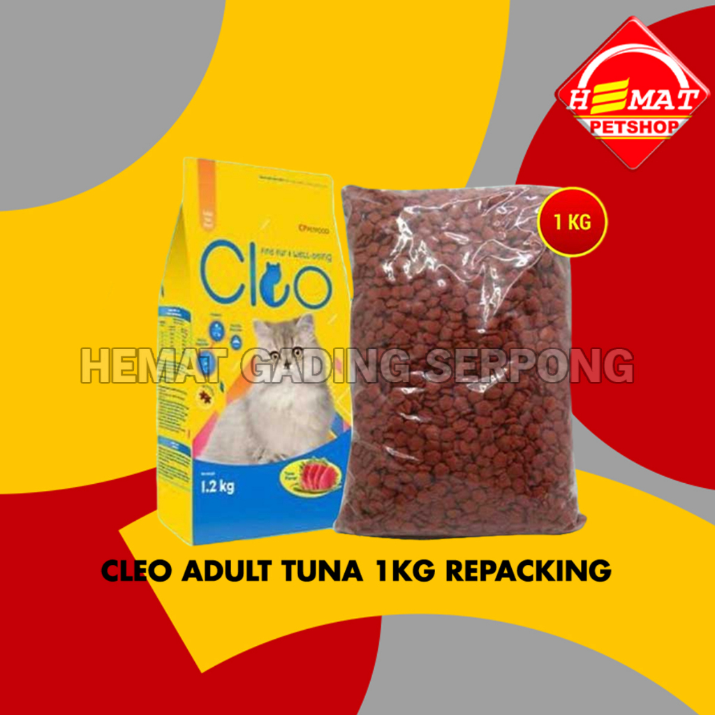 Jual Cat Food CLEO repacking makanan kucing repack 1 KG | Shopee Indonesia