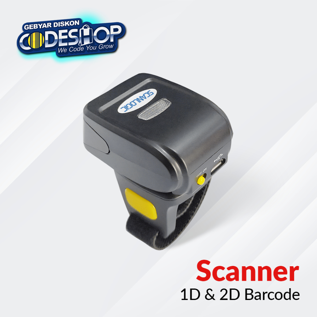 Jual Scanlogic RX-3 Ring Barcode Scanner Bluetooth 2D Wireless Dongle ...