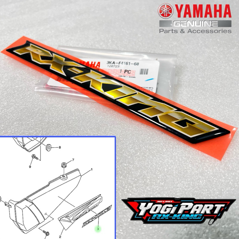 Jual LOGO EMBLEM COVER DOP AKI RXKING RX KING PEREDAM 2007 2008 ...