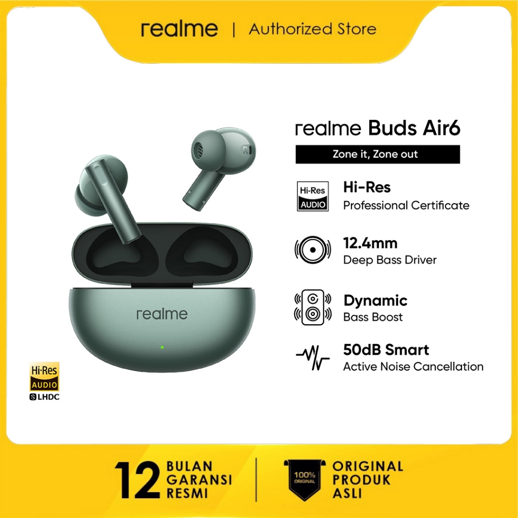 realme buds air TWS earphone headest 4000Hz Ultra-wide Band Noise  Cancellation| 40 Hours of Playback Bluetooth Intelligent Touch  Controls