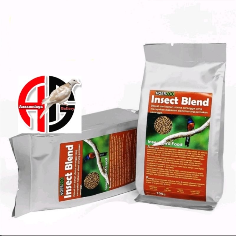 Jual VOER INSECT BLEND PAKAN BURUNG MURAI VOER ZOO INSECT BLEND 100 gr ...