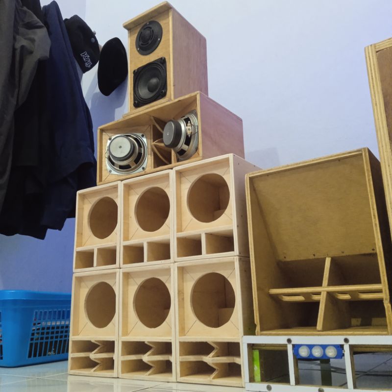 Jual BOX SUBWOOFER MINISCOOP 4INCH TRIPLEK 9-10MM. BOX MINIATUR SOUND ...