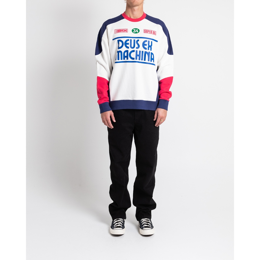Deus Ex Machina☆FIXER CREW オーバーサイズ スウェットシャツ FIXER CREW - BLACK – (ID) Deus Ex Machina