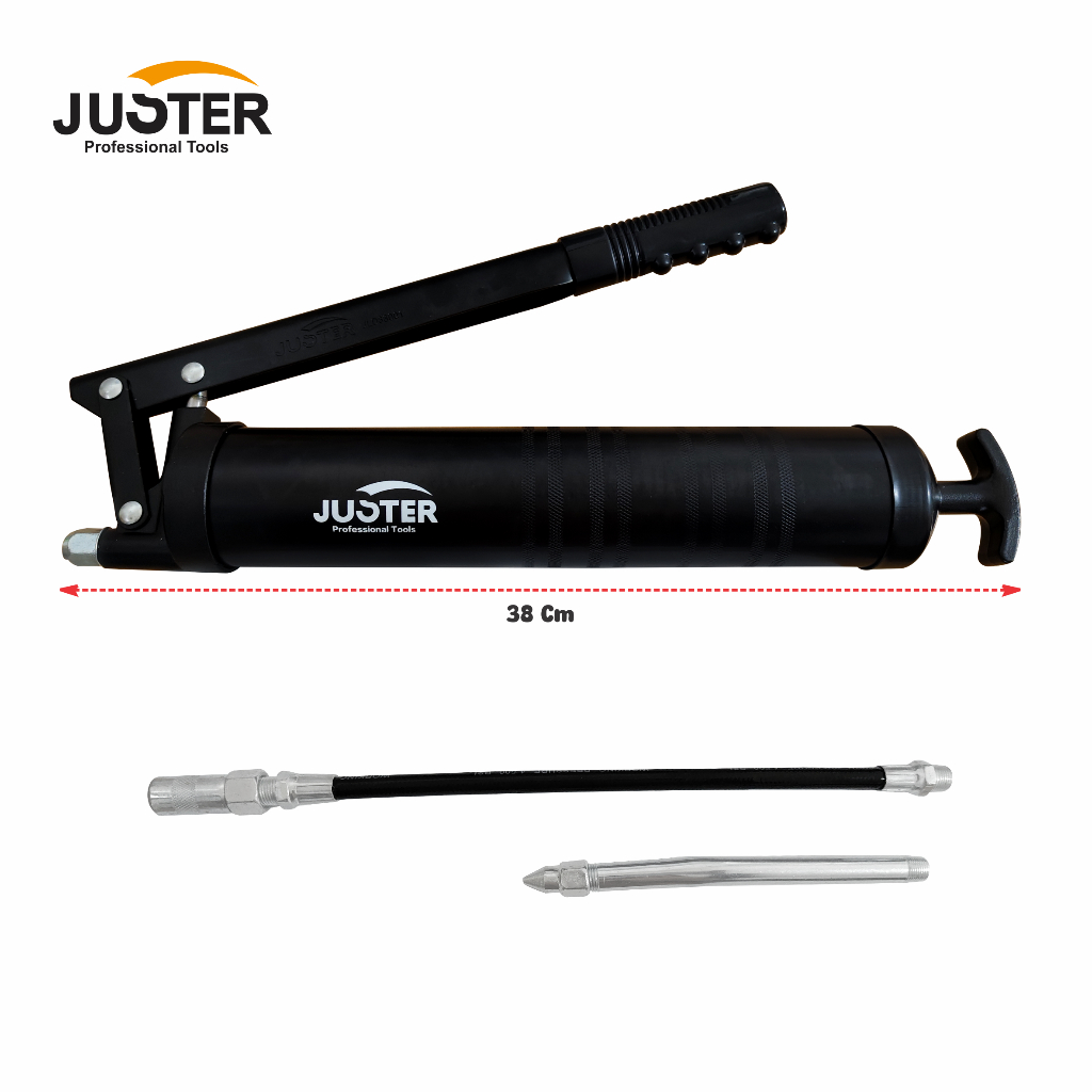 Jual Juster Hand Grease Gun / Pompa Gemuk 400cc Alumunium Alloy ...