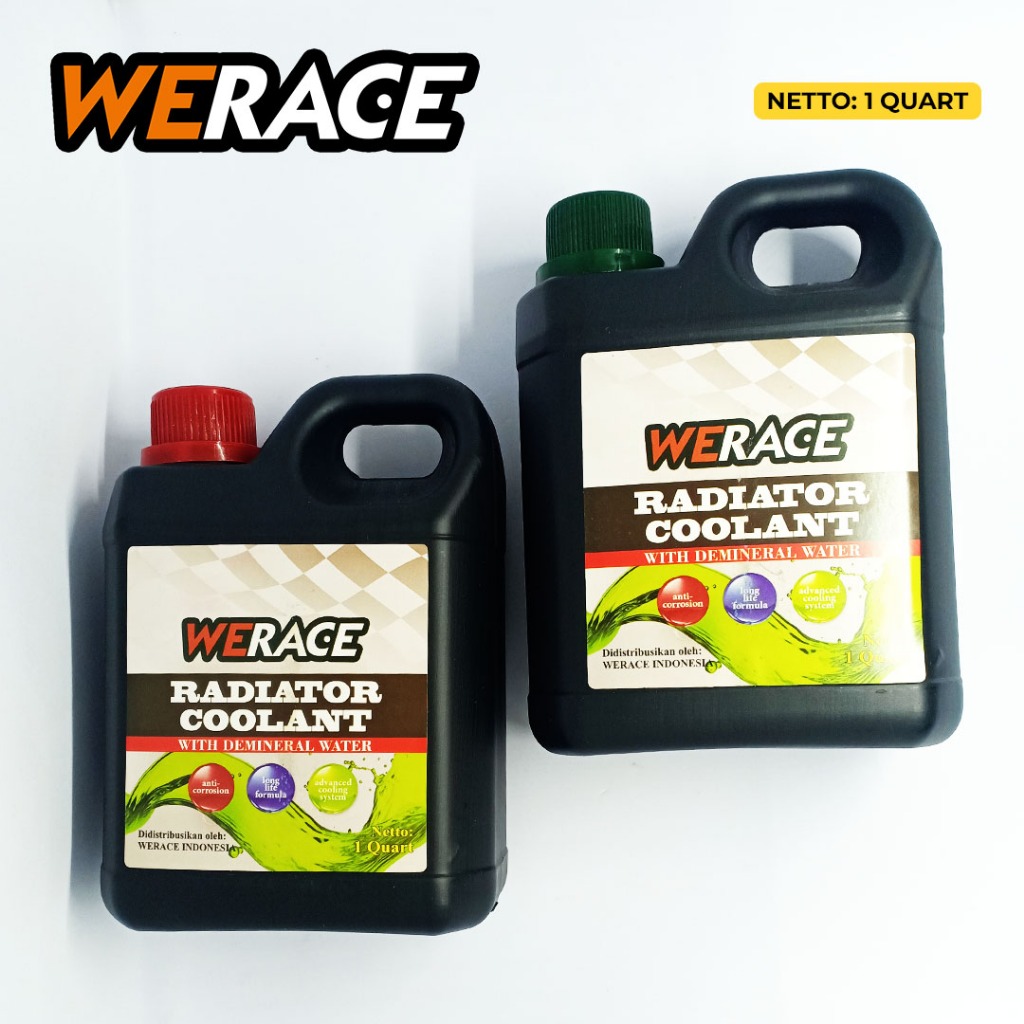 Jual WERACE Cairan Radiator Motor Mobil 1 Liter Air Radiator Pendingin ...