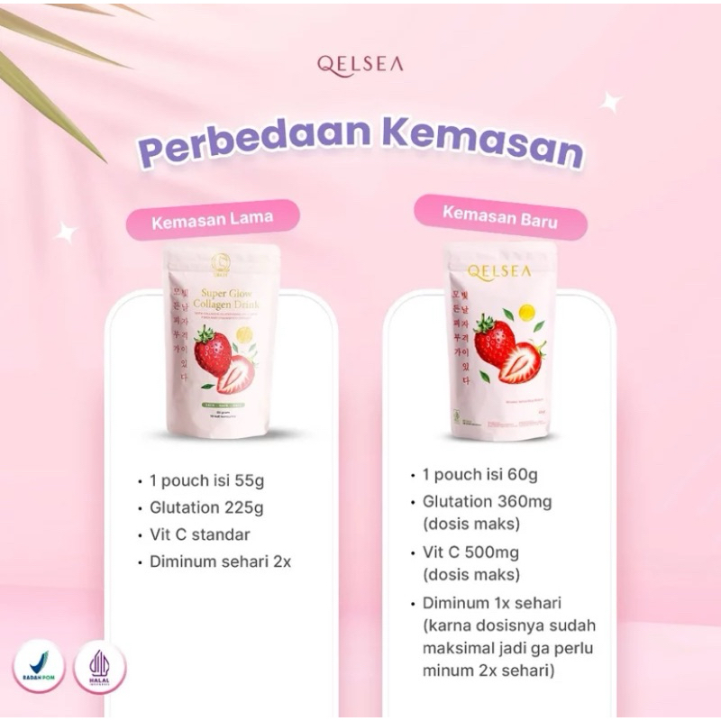 Jual KEMASAN BARU 2 PCS QBAST QELSEA SUPER GLOW COLLAGEN DRINK DNA ...