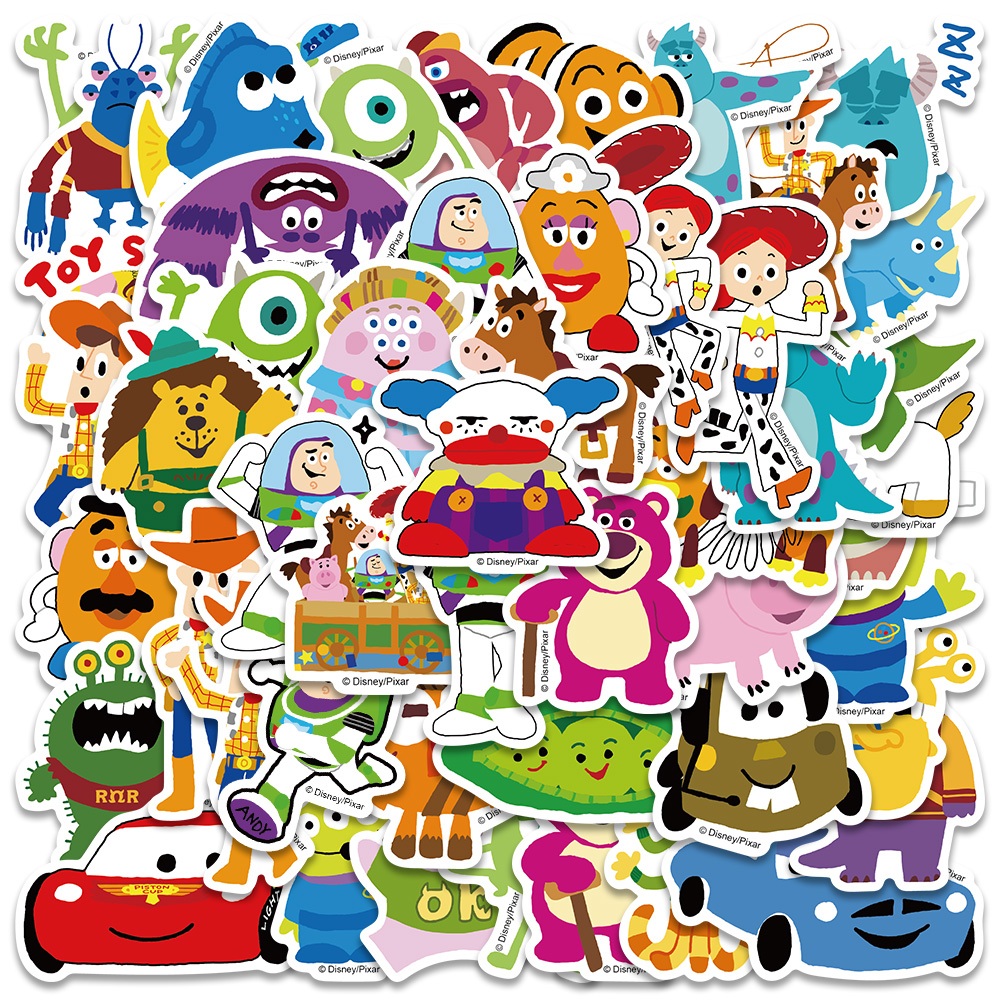 Jual [50PCS]Stiker Lucu Disney Pixar Stiker Pack Monsters, Inc./Toy ...
