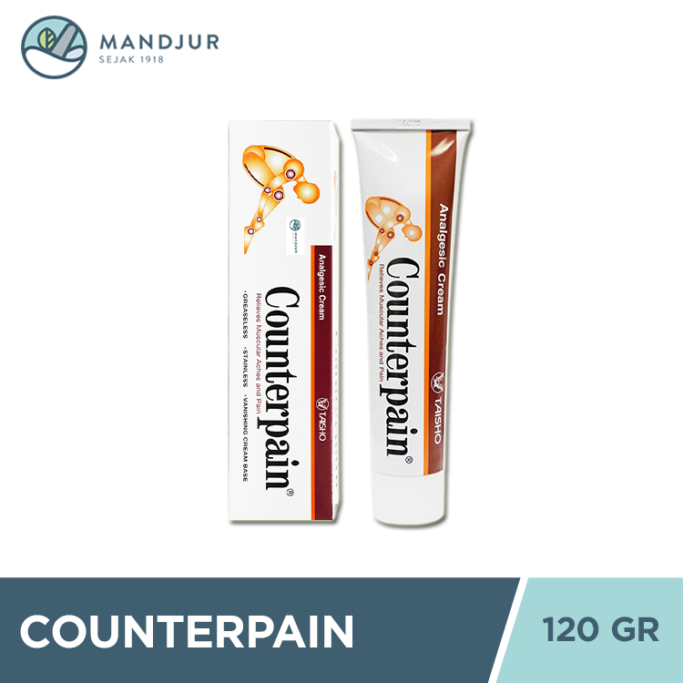 Jual Counterpain 120 gr - Krim Pereda Nyeri Otot, Keseleo, dan Encok ...