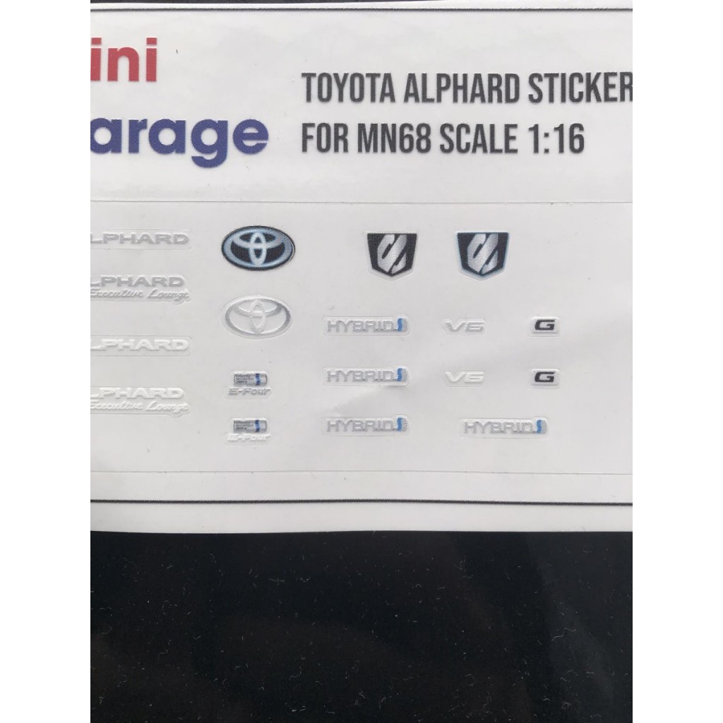 Jual Sticker RC MN68 drift Toyota Alphard skala 1:12 | Shopee Indonesia