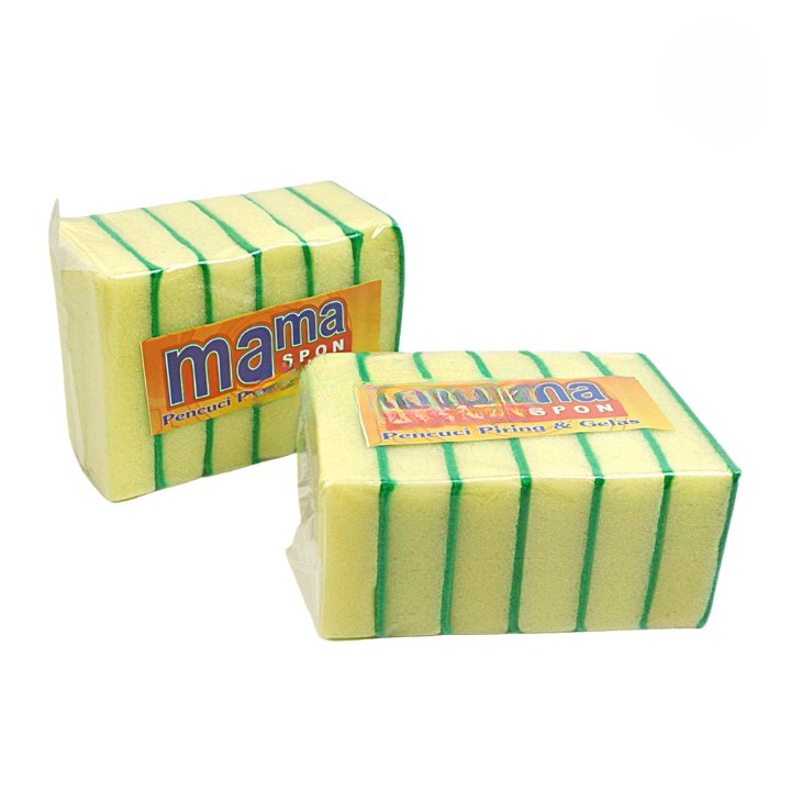 Jual (1 PACK ISI 6 PCS) Spons Cuci Piring BESAR Mama / Spon 2 Sisi ...