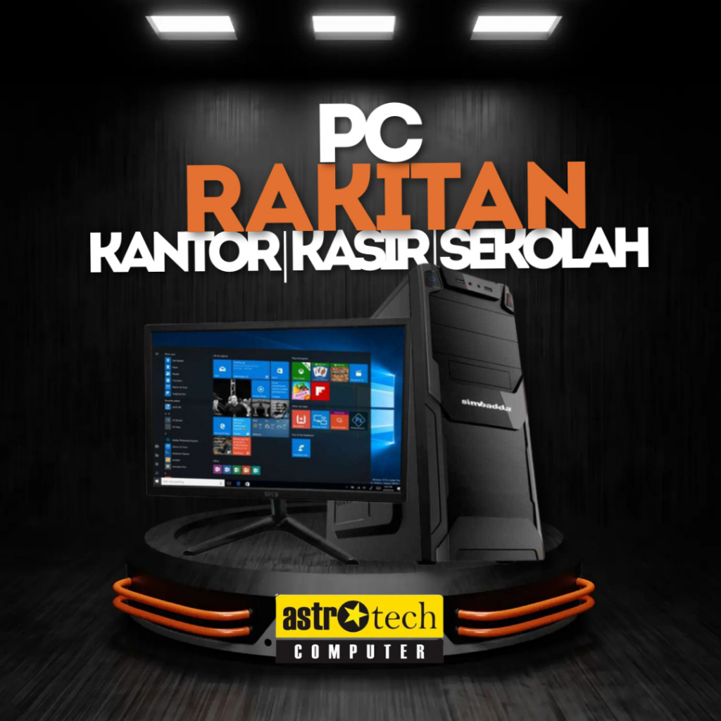 Jual Pc Komputer Rakitan Kasir Kantor Sekolah Intel I5 Ram 4GB SSD ...