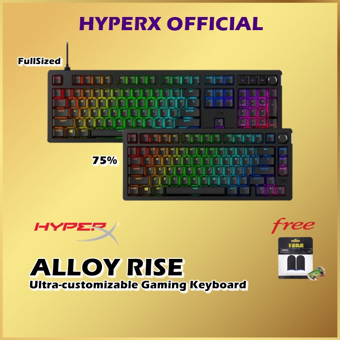 Jual HyperX Alloy Rise Ultra-customizable Gaming Keyboard | Shopee ...