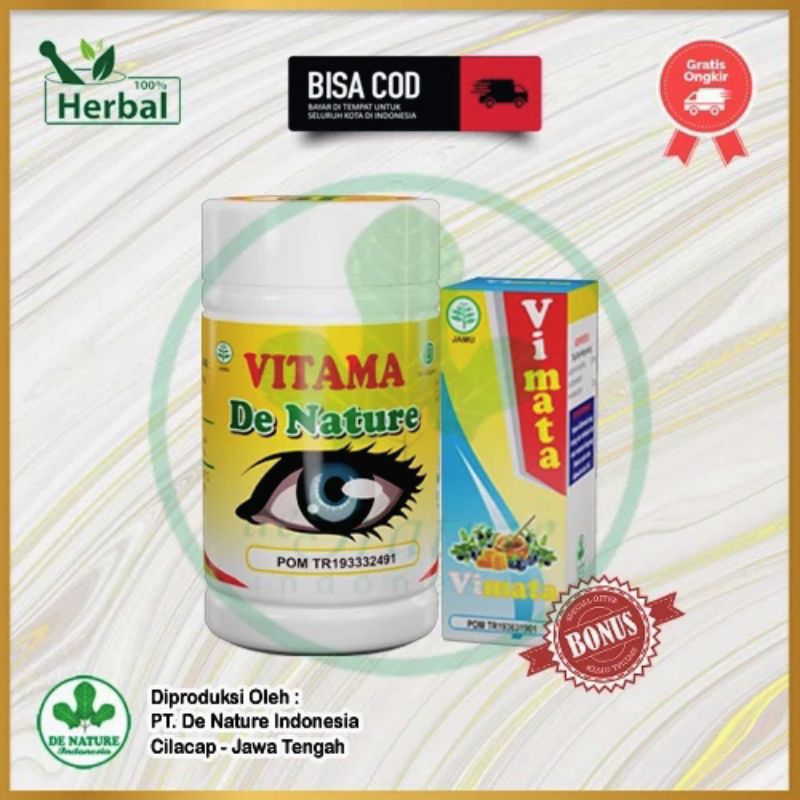 Jual Obat Mata Minus Vitama De Nature ( Bonus Tetes Mata Vitama ...