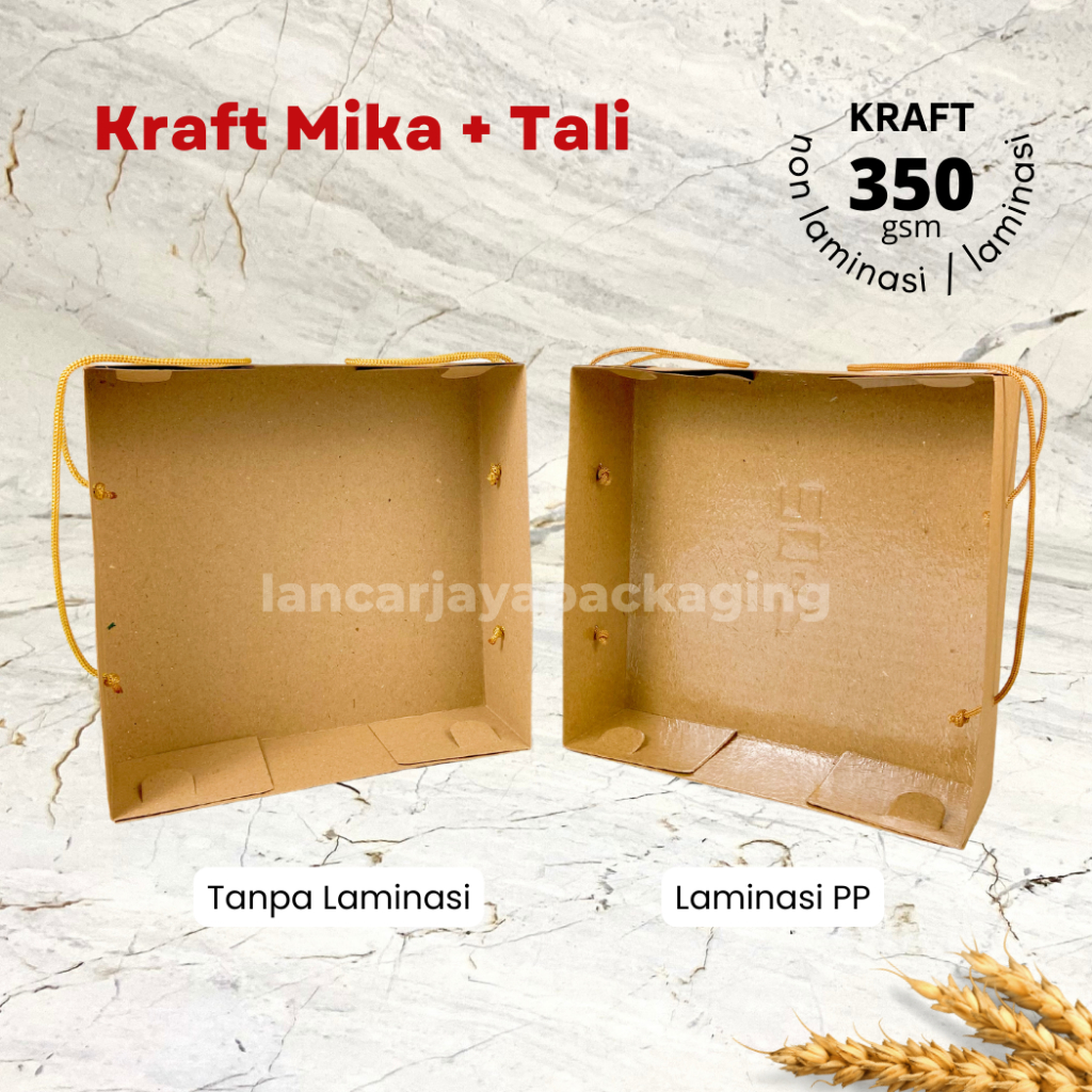 Jual Box Kraft Mika Tali Kotak Kemasan Hampers Souvenir Brownies Cake X X Cm Shopee Indonesia