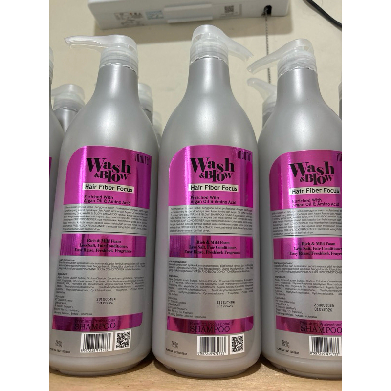 Jual shampoo inaura wash and blow botol | Shopee Indonesia