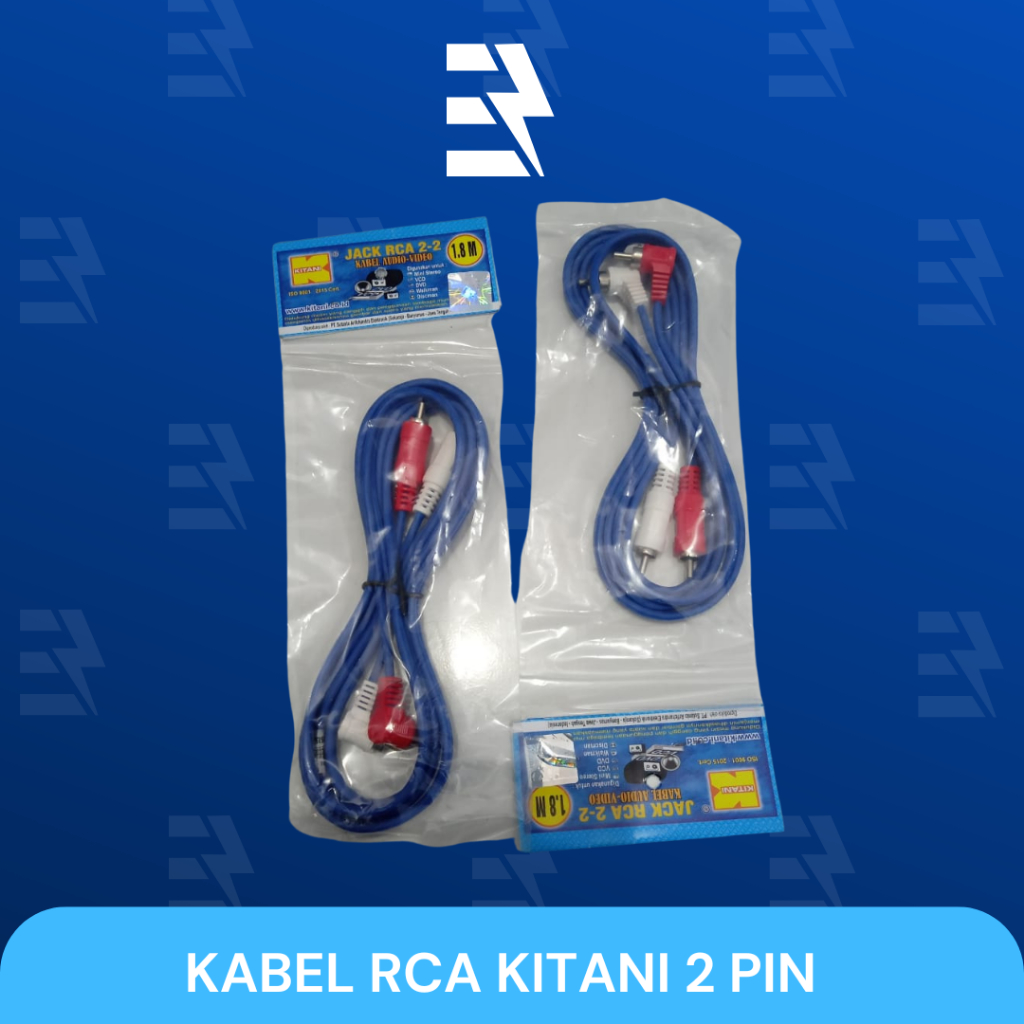 Jual KABEL AUDIO JEK RCA 2 PIN KITANI PANJANG 1,8 M | Shopee Indonesia