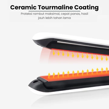 SERATIN Catok Rambut Hiron Ceramic Tourmaline Coating Inflatable Plate